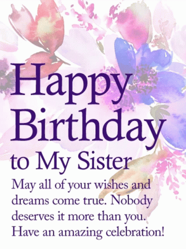 Religious Happy Birthday To My Sister Dreams GIF