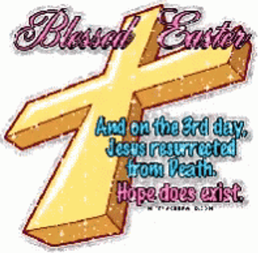Religious Happy Easter Gif File 58kb GIF