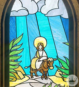 Religious Happy Easter Peace Dove Animation GIF