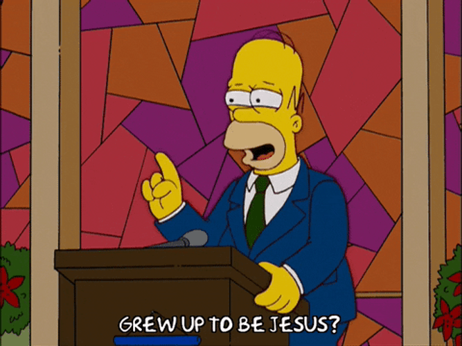 Religious Homer Simpson GIF