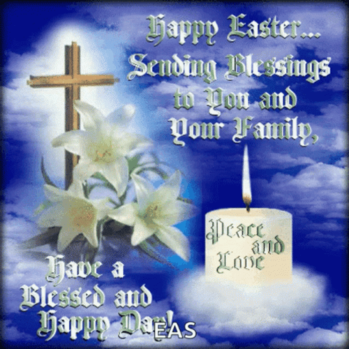 Religious Prayer For Blessed Easter GIF