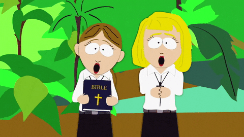 Religious Women Preach Mormon Animation GIF