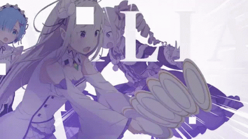 Rem Emilia Re Zero Anime Girls GIF