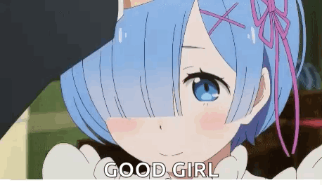 Rem from Re Zero with Blue Hair and Cat Ears