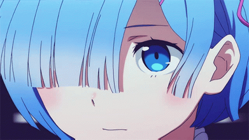 Rem Re Zero Anime Blue Hair GIF