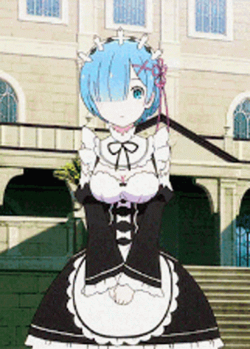 Rem Re Zero Anime Bow GIF