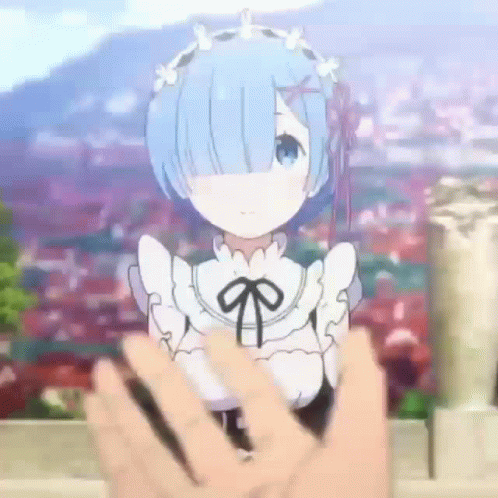 Rem Re Zero Anime Curtsy GIF