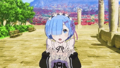 Rem Re Zero Anime Cute GIF