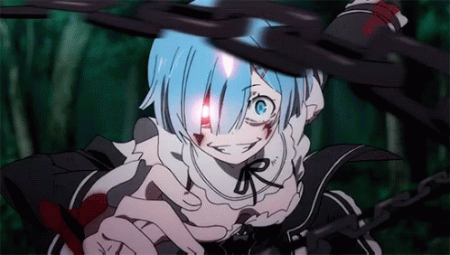Rem Re Zero Anime Fight GIF