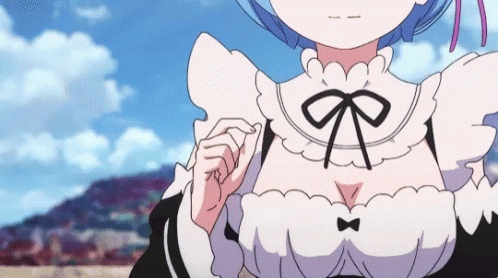 Rem Re Zero Anime Kawaii Talking GIF