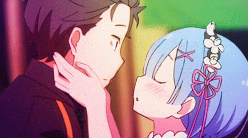 Rem Re Zero Anime Kiss GIF