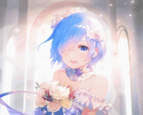 Rem Re Zero Anime Wedding GIF