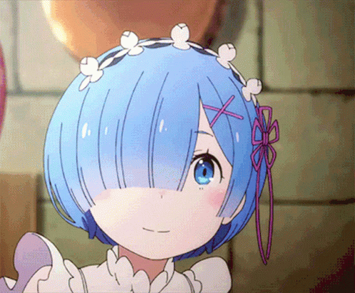 Rem Re Zero Anime Wink GIF