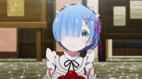Rem Re Zero Anime Wink Innocent Kid GIF