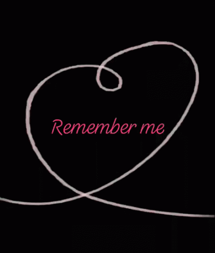 Remember Me Heart Animation GIF