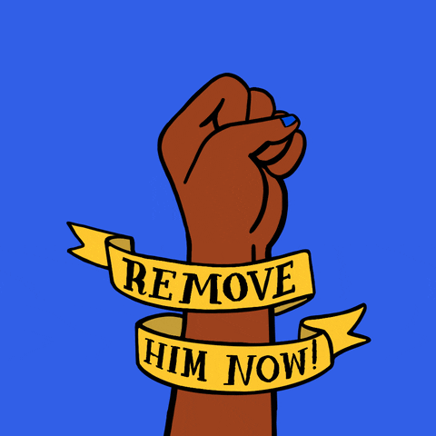 Remove Him Riot Cartoon Hand GIF