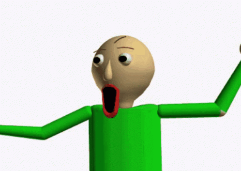 Removing The Head Of Baldi GIF