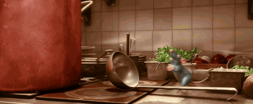 Remy Climbing Ratatouille GIF