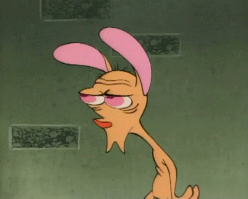 Ren And Stimpy Saw Confused GIF