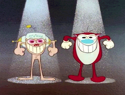 Ren And Stimpy Saw Dancing GIF