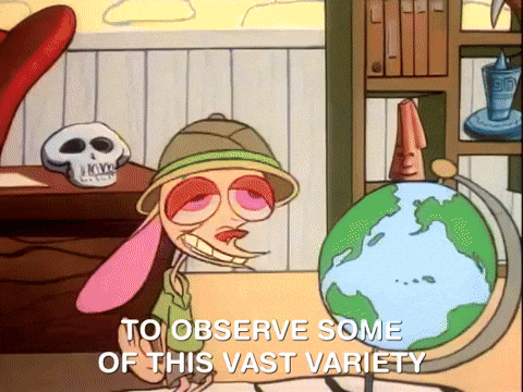 Ren And Stimpy Saw Observed GIF