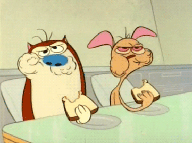 Ren And Stimpy Saw GIF