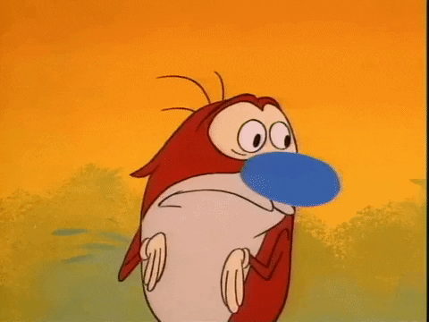 Ren And Stimpy Saw Surprised GIF