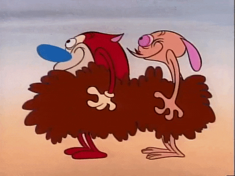 Ren And Stimpy Saw Tip Toe GIF