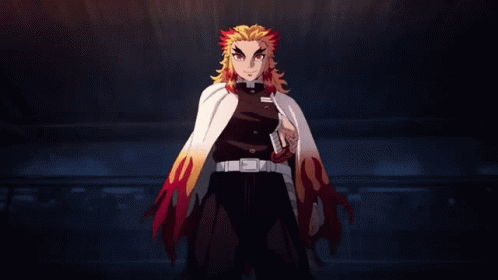 Rengoku Cape Flip GIF