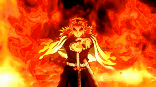 Rengoku Death Fire Power GIF