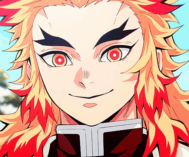 Rengoku Happy Smile GIF