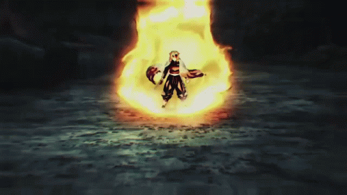 Rengoku Vs Akaza Glowing Power GIF
