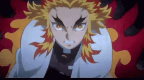 Rengoku Vs Akaza Tight Sword Grip GIF