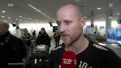 Reporter Interviewing Handball Player GIF