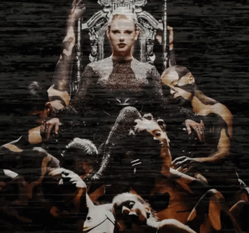 Reputation Taylor Sitting On Throne GIF