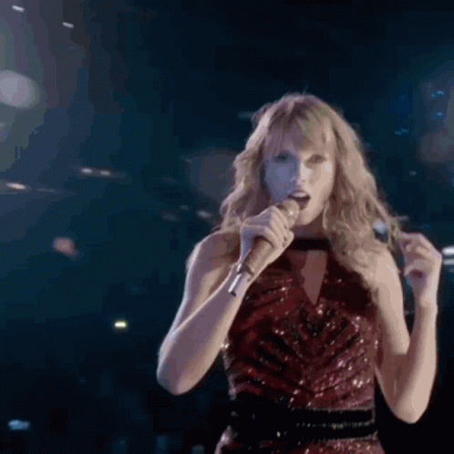 Reputation Tour Taylor Singing GIF