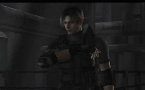Resident Evil 4 Leon Vs Krauser Knife GIF