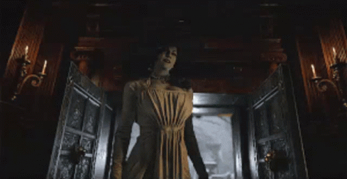 Resident Evil Lady Dimitrescu Grabs And Stabs GIF