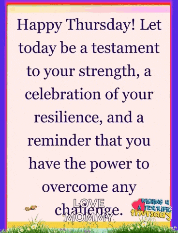 Resilience Happy Thursday Gif GIF