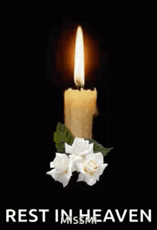 Rest In Peace Rest In Heaven Candle GIF
