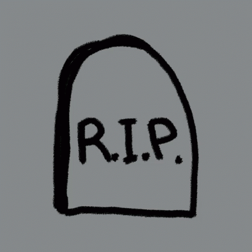 Rest In Peace Rip Headstone Tombstone Drawing GIF