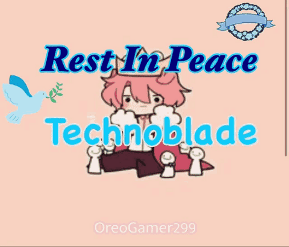 Rest In Peace Technoblade Rip Youtuber GIF