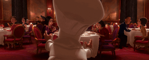 Restaurant Customers Ratatouille GIF