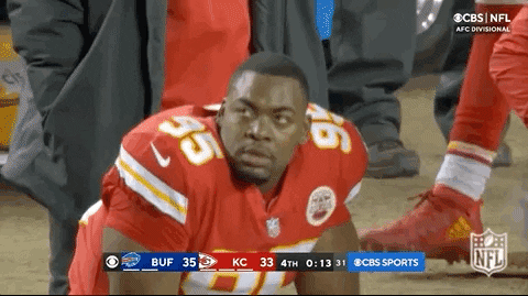 Resting Chris Jones Nfl Playoffs Football GIF
