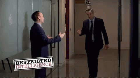 Restricted Intelligence Security Fake Hand Shake GIF
