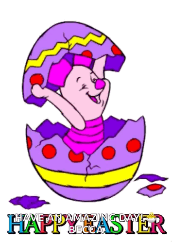 Resurrection Sunday Piglet Popping GIF