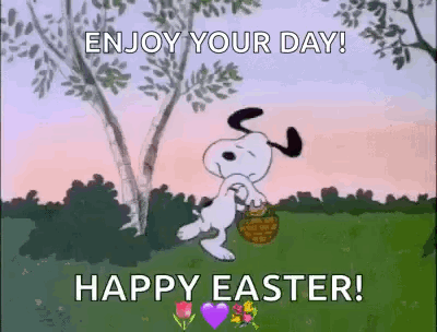 Resurrection Sunday Snoopy Easter GIF