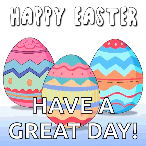 Resurrection Sunday Three Penguin Eggs GIF