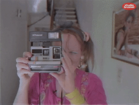 Retro Polaroid Camera GIF