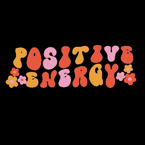 Retro Positive Flower Power Graphics Design GIF